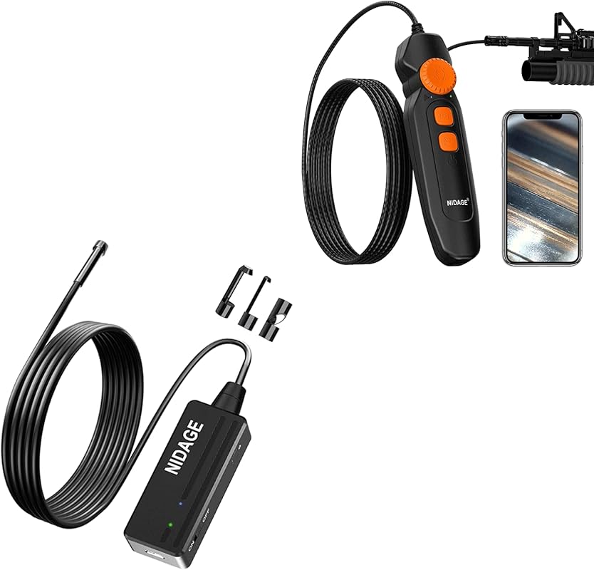 NIDAGE 0 177inch Wireless Rifle Borescope Endoscope
