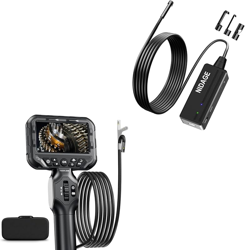NIDAGE 5 5mm WiFi Borescope Articulating